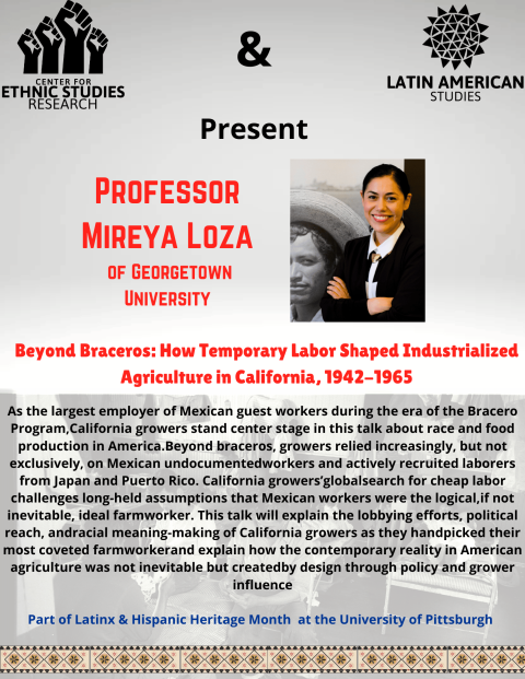 CESR and CLAS Present Professor Mireya Loza as part of CESR's Speaker Series and Latinx & Hispanic Heritage Month
