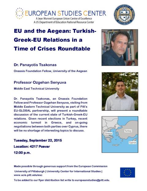 EU and the Aegean: Turkish-Greek-EU Relations in a Time of Crises Roundtable