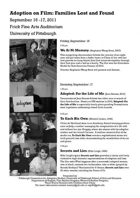 Adoption on Film flyer