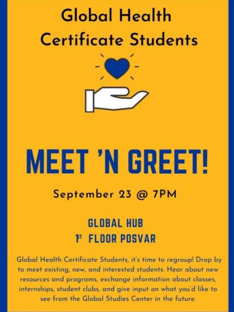 Global Health Certificate Students